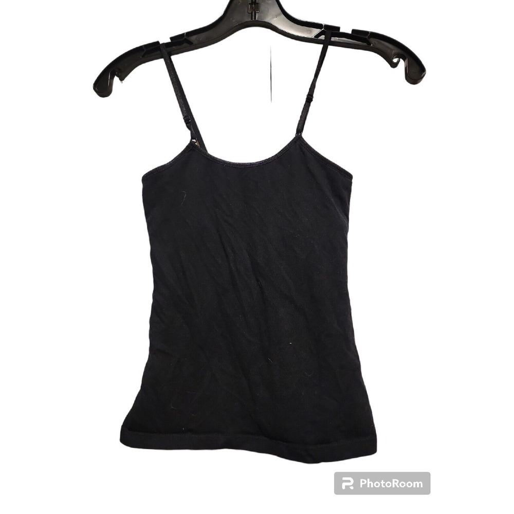 Zenana Girls Black Cami Tank Top Adjustable Straps Basic Layering Size 10‎